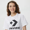 Converse STAR CHEVRON TEE COZY MOSS Beyaz Unisex T-Shirt