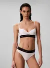 Calvin Klein LIGHTLY LINED BRALET Beyaz Sporcu Sütyeni Bralet