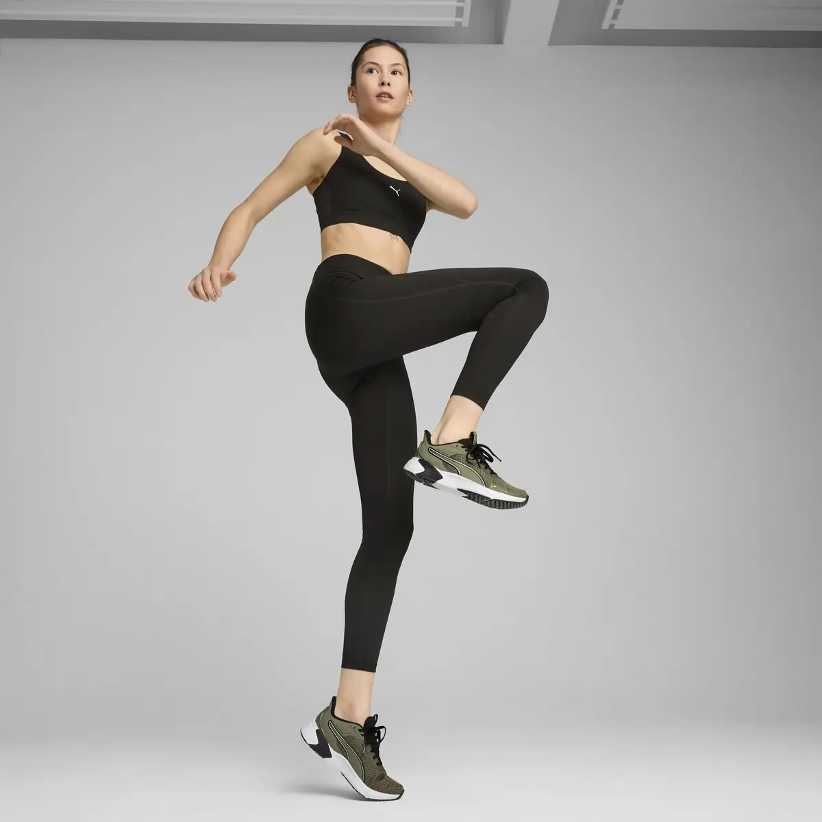 Puma W TAD ESSENTIAL TIGHT HW FL Siyah Kadın Tayt