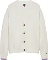 Tommy Hilfiger TJW CABLE CARDIGAN, YBH Krem Kadın Kazak