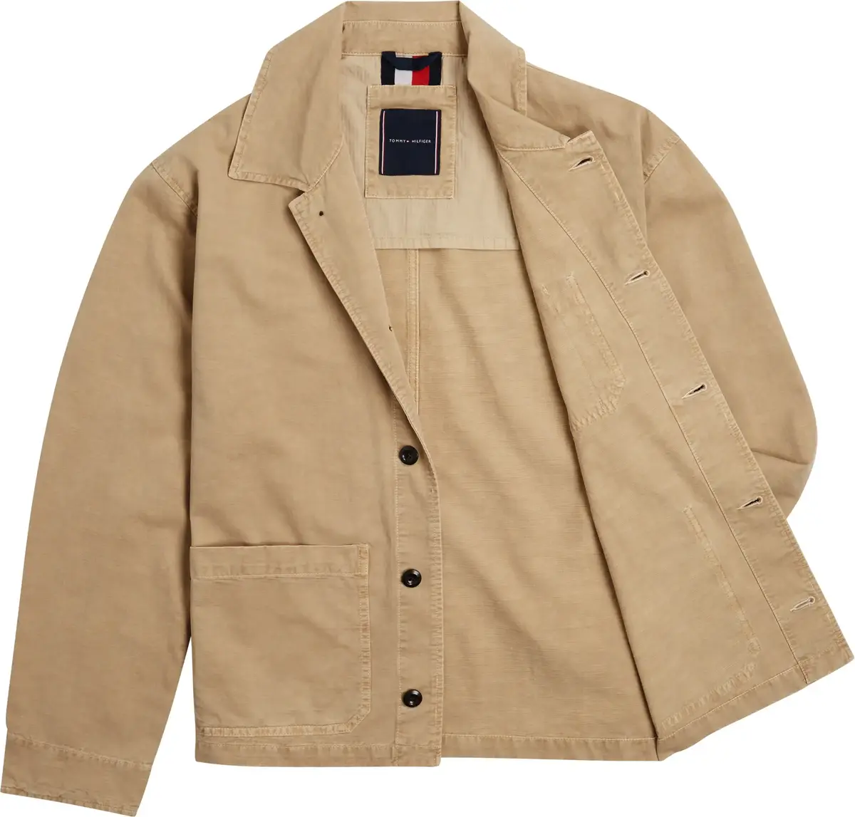 Tommy Hilfiger GARMENT DYE CHORE JA, RBT Bej Erkek Ceket