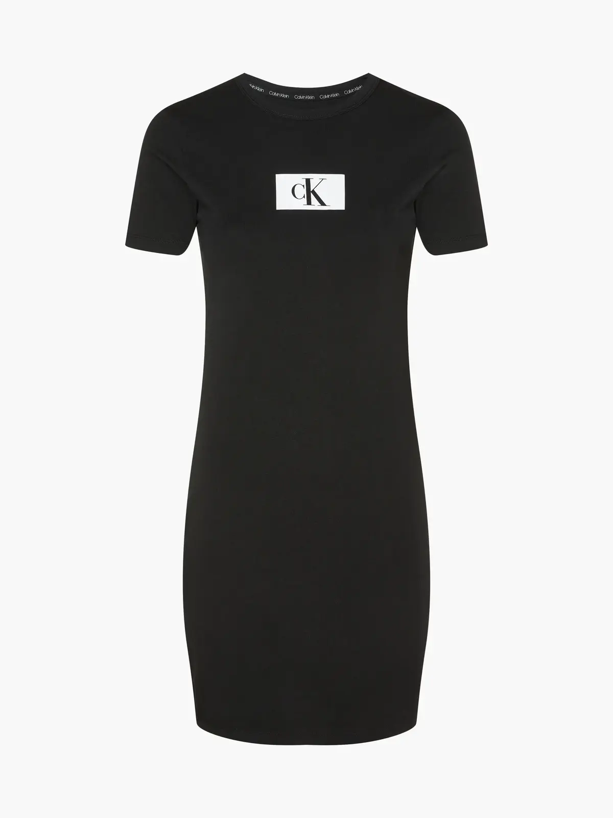 Calvin Klein S/S NIGHTDRESS Kadın Siyah Elbise