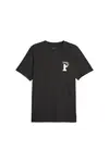 Puma SQUAD Graphic Tee Siyah Erkek T-Shirt