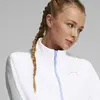 Puma EVOSTRIPE Half-Zip Crew PUMA White Beyaz Kadın Yarım Fermuarlı Sweatshirt