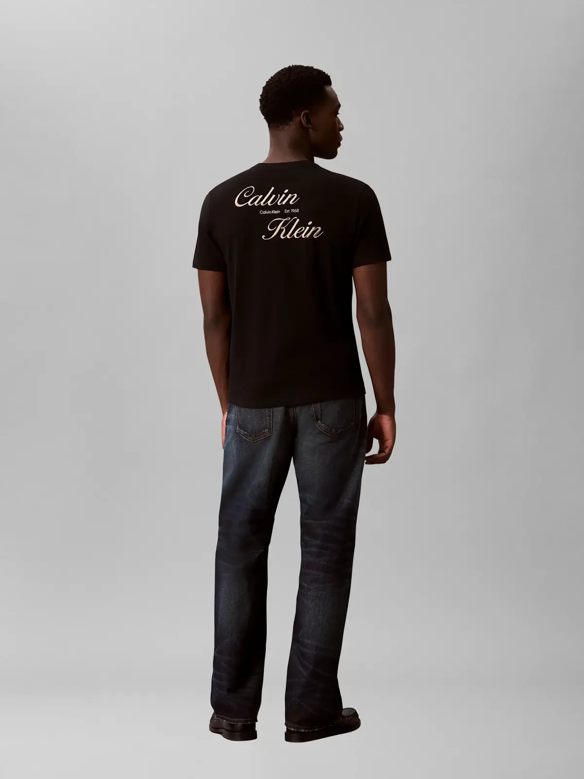 Calvin Klein SS 30s EU CALVIN KLEIN Siyah Erkek Tişört