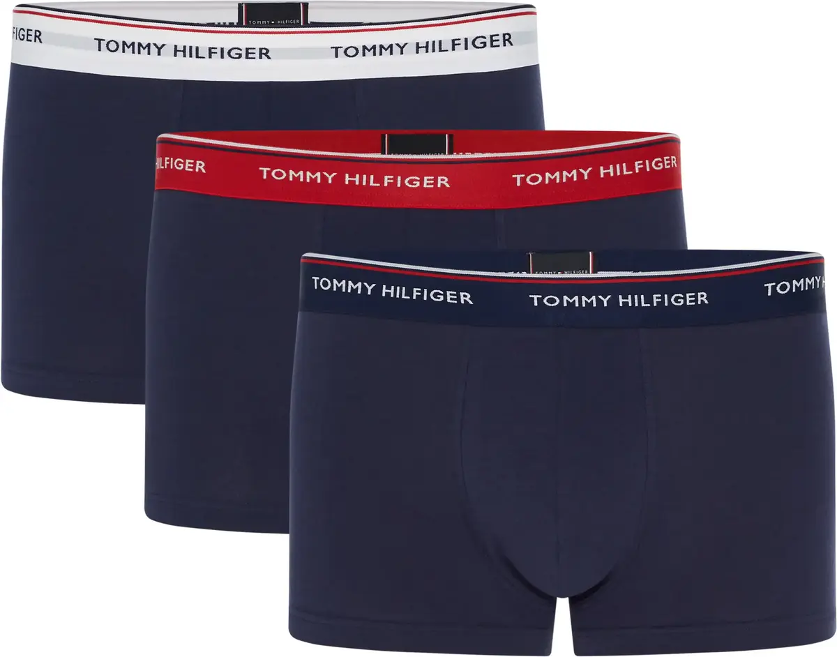 Tommy Hilfiger 3P LR TRUNK Erkek Siyah 3lü Boxer