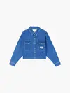 Calvin Klein CROPPED UTILITY SHIR Kadın Mavi Gömlek