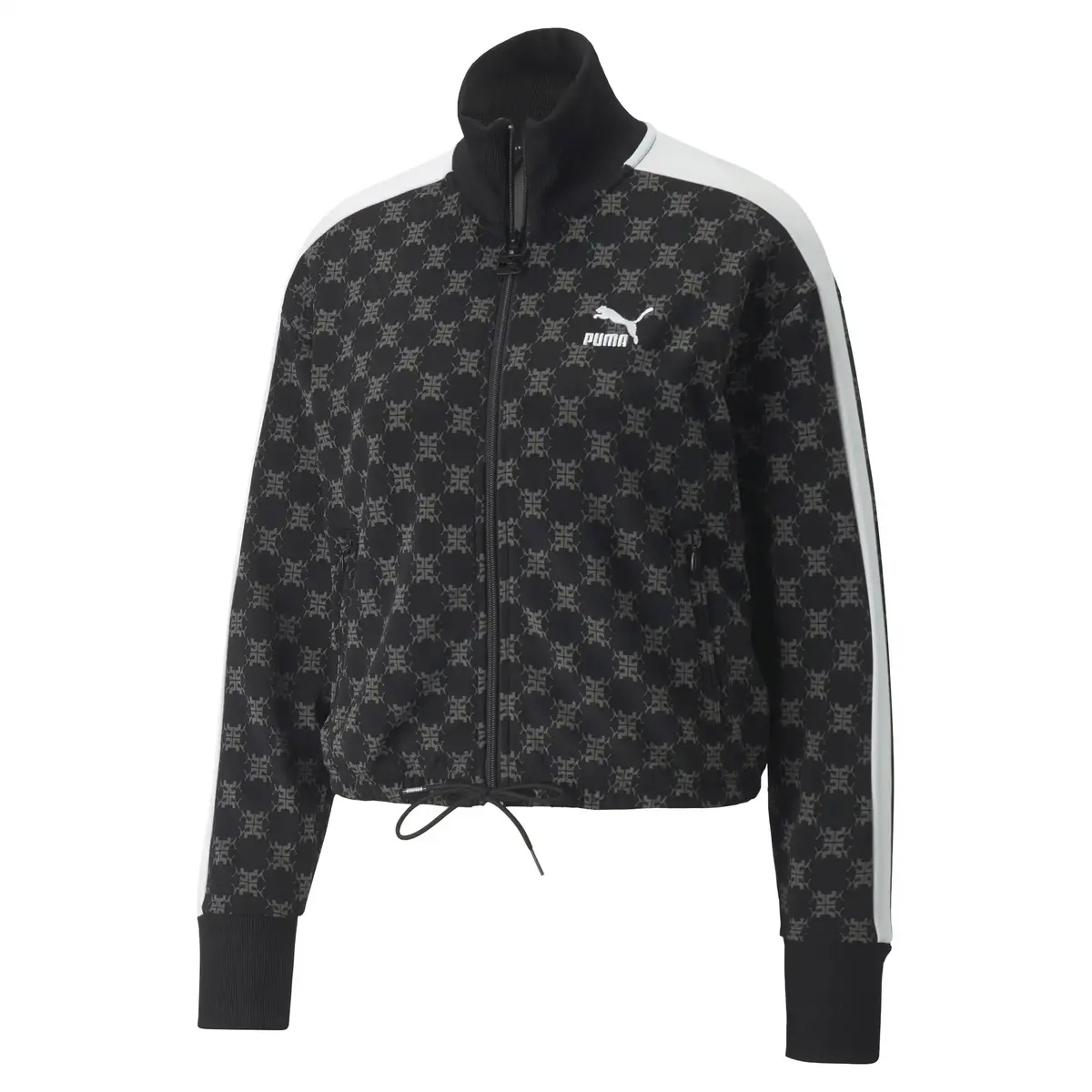 Puma T7 Aop Track Jacket Siyah Kadın Fermuarlı Sweatshirt