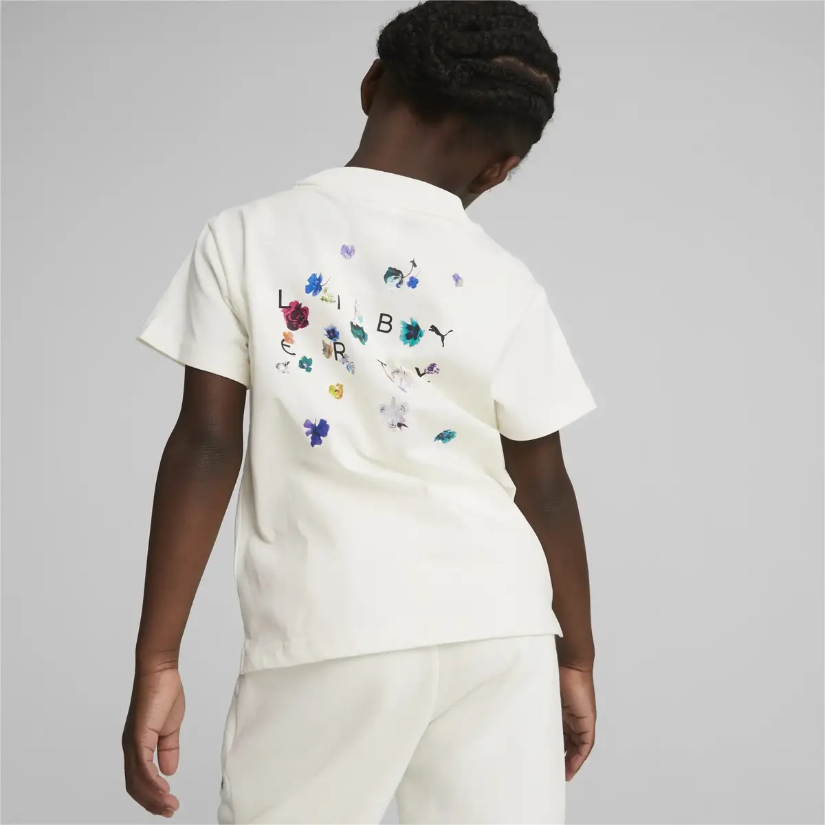 PUMA X LIBERTY Graphic Tee Beyaz Çocuk T-Shirt