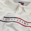 Tommy Hilfiger TJM SLIM CHEST FLAG, YBL Beyaz Erkek T-Shirt & Polo
