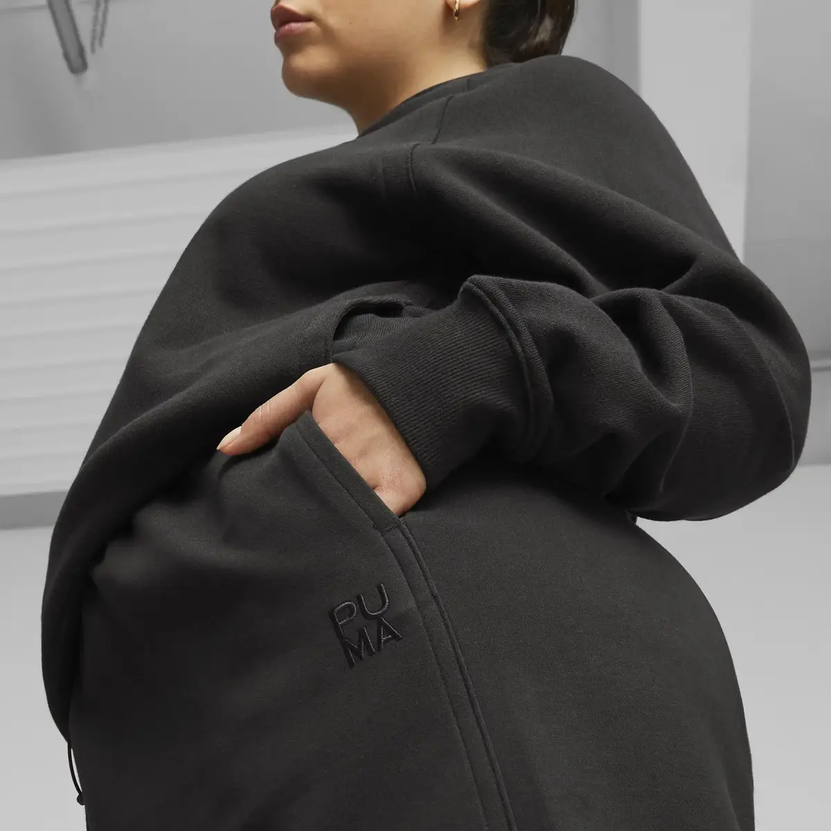 Puma INFUSE Wide Leg Pants Siyah Kadın Eşofman Altı