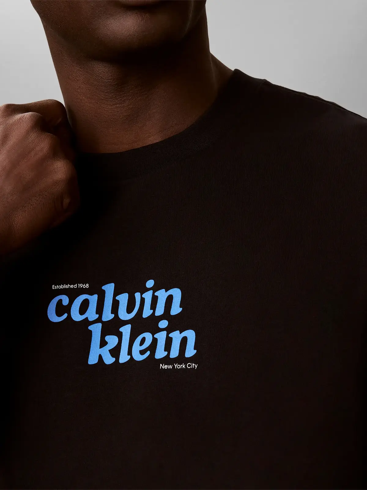 Calvin Klein SS 20S CALVINKLEIN T, UB1 Siyah Erkek T-Shirt