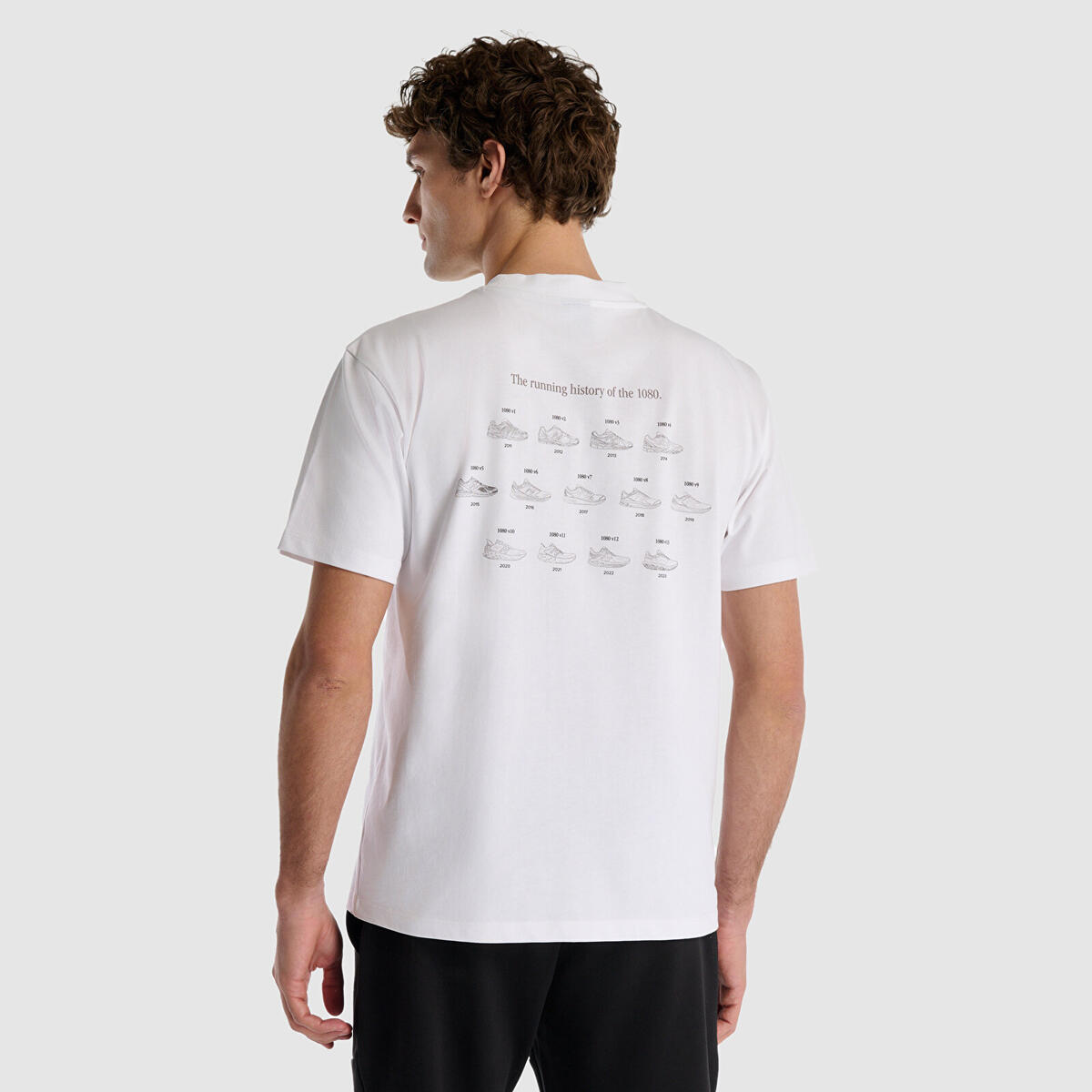 New Balance MNT1513 Erkek Beyaz T-Shirt