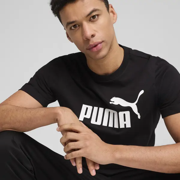 Puma ESS No. 1 Logo Tee Siyah Erkek T-Shirt & Polo