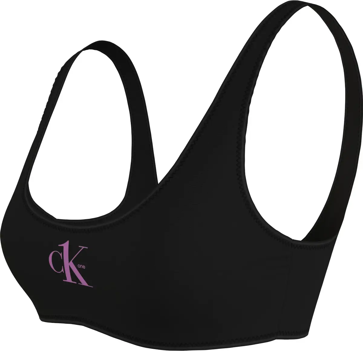 Calvin Klein BRALETTE-RP Kadın Siyah Bikini Üstü