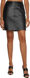 Calvin Klein ESSENTIAL LEATHER MI Kadın Siyah Etek