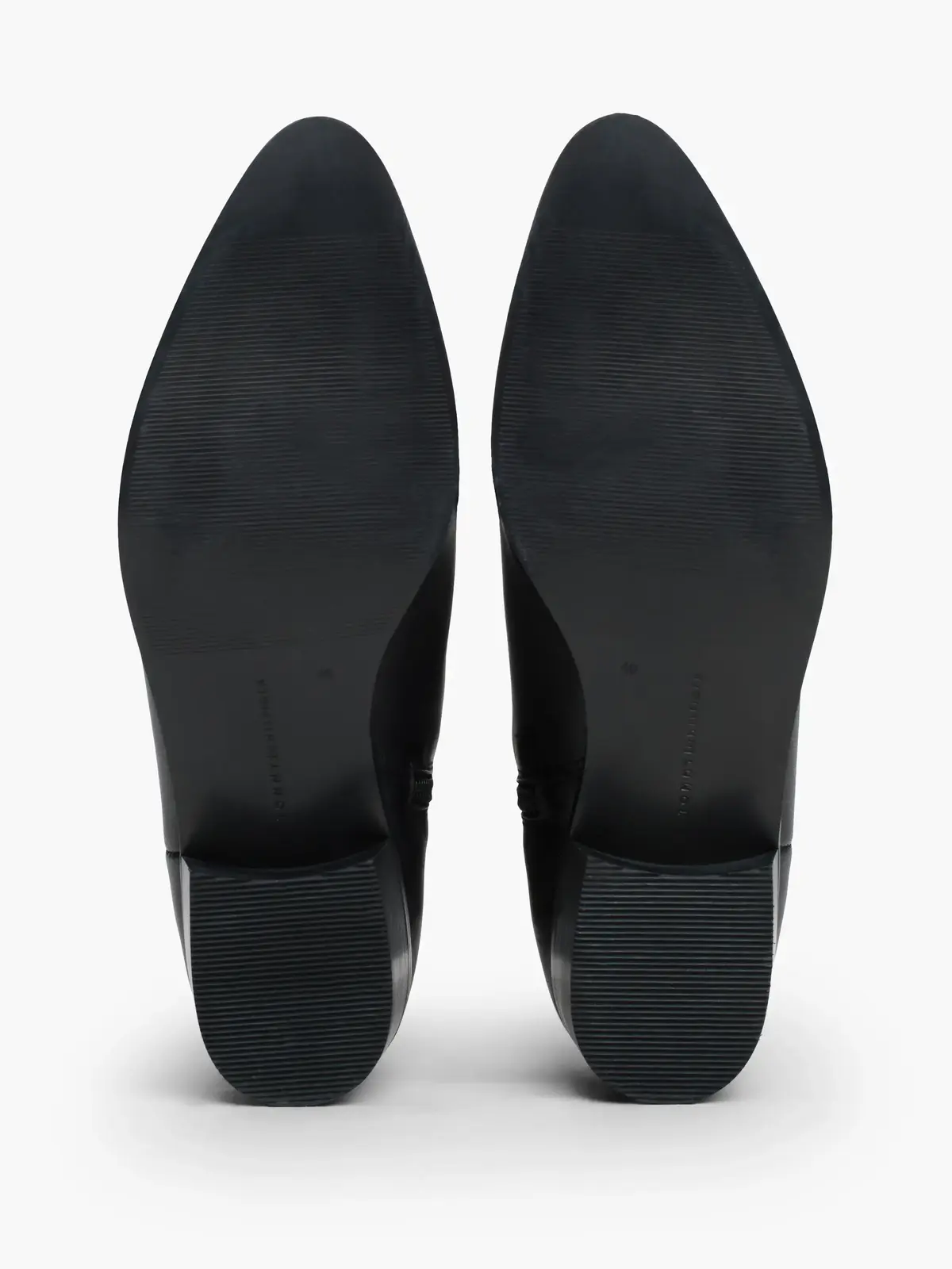 Tommy Hilfiger LOW COWBOY FLAT LEAT Kadın Siyah Bot