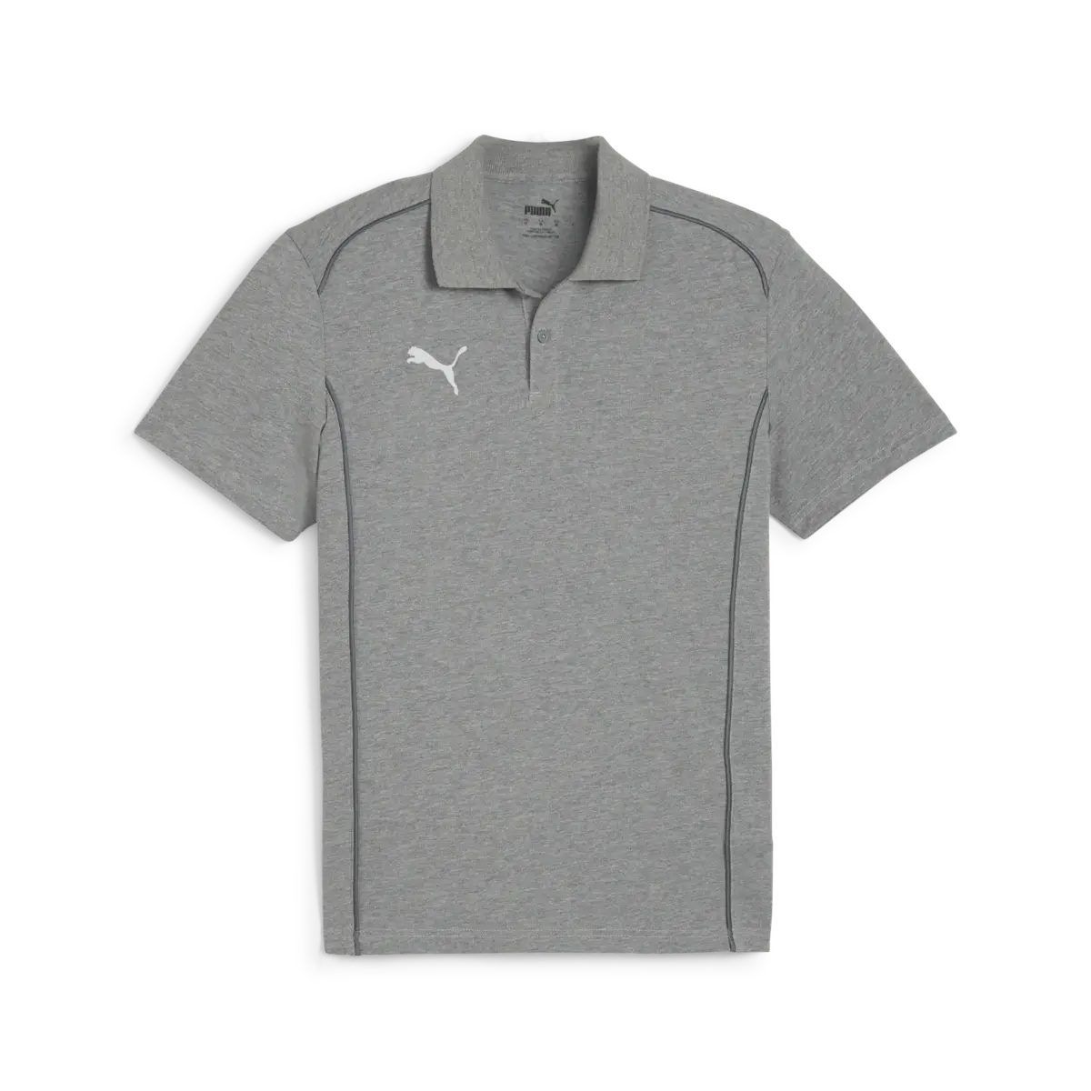 Puma TeamFINAL Casuals Polo Erkek Gri Polo Yaka T-Shirt