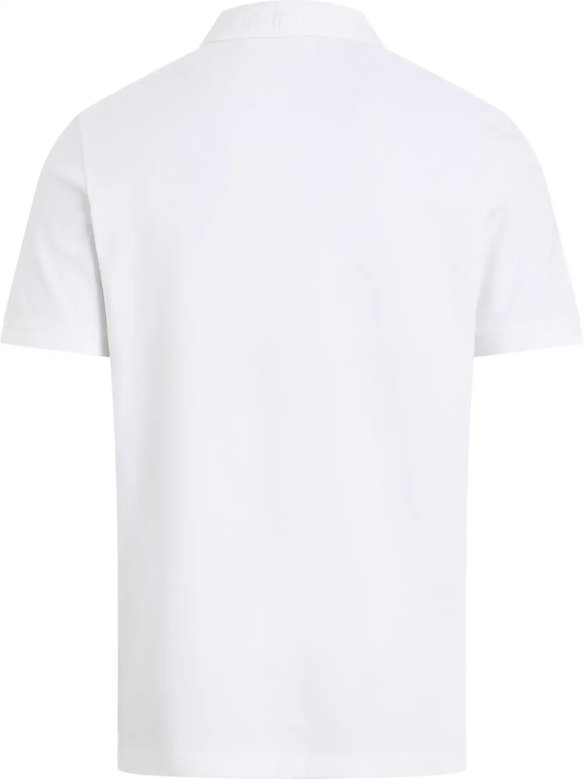 Calvin Klein STRETCH PIQUE LOGO C, YAF Beyaz Erkek T-Shirt & Polo