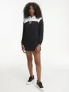 Calvin Klein COLOR BLOCK HOODIE D Kadın Siyah Elbise