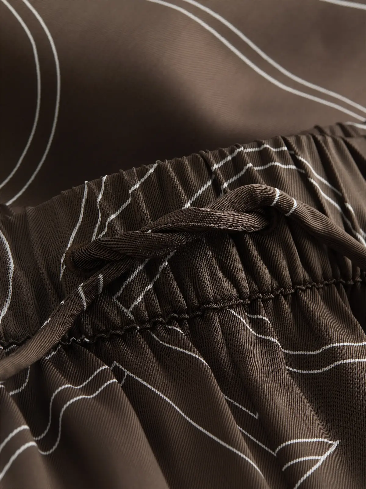 Calvin Klein VISCOSE TWILL WIDE L Kadın Kahverengi Chino
