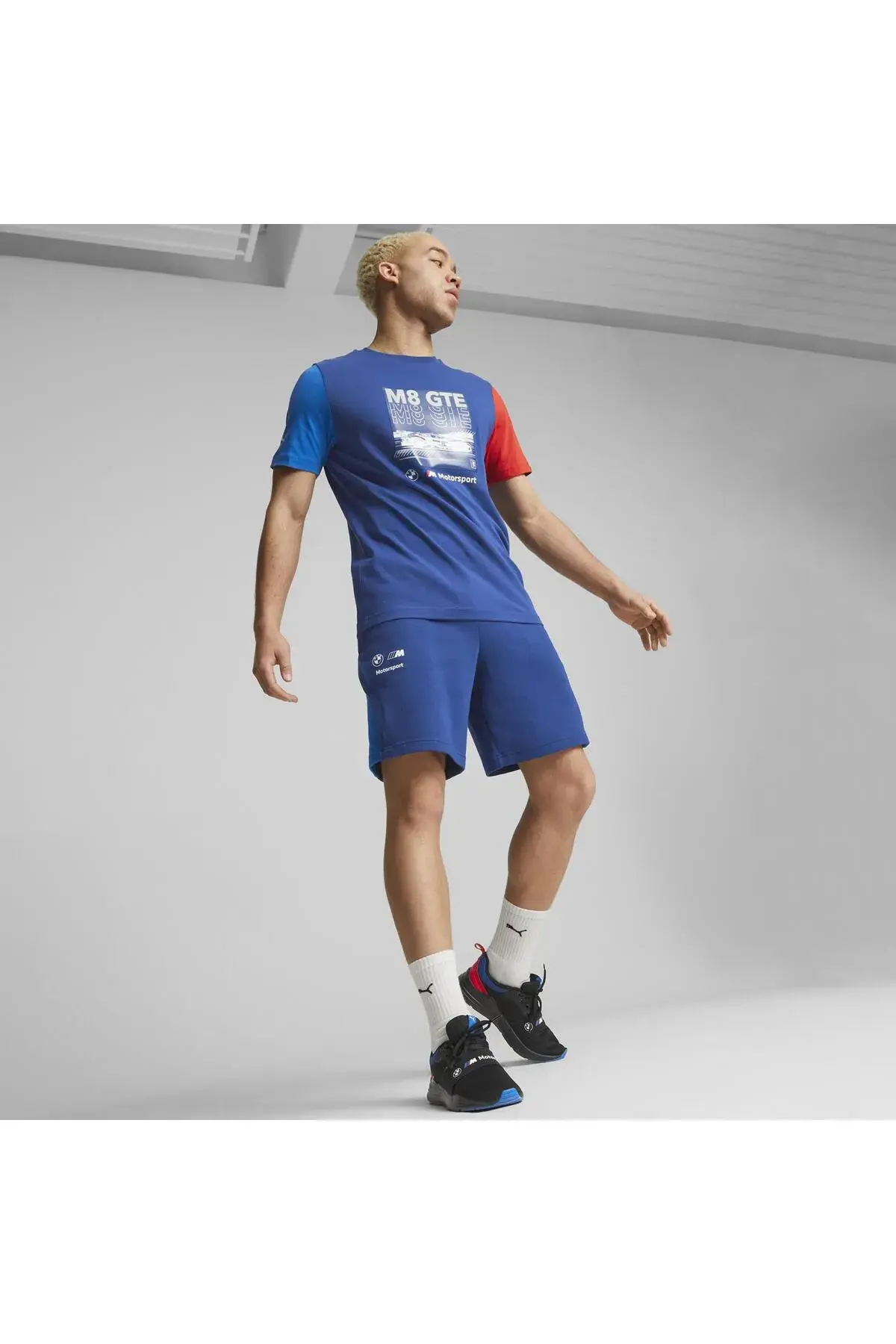 Puma BMW MMS Car Graphic Tee Mavi Erkek T-Shirt