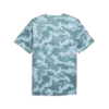 PUMA M TAD ESSENTIALS AOP TEE Mavi Erkek T-Shirt