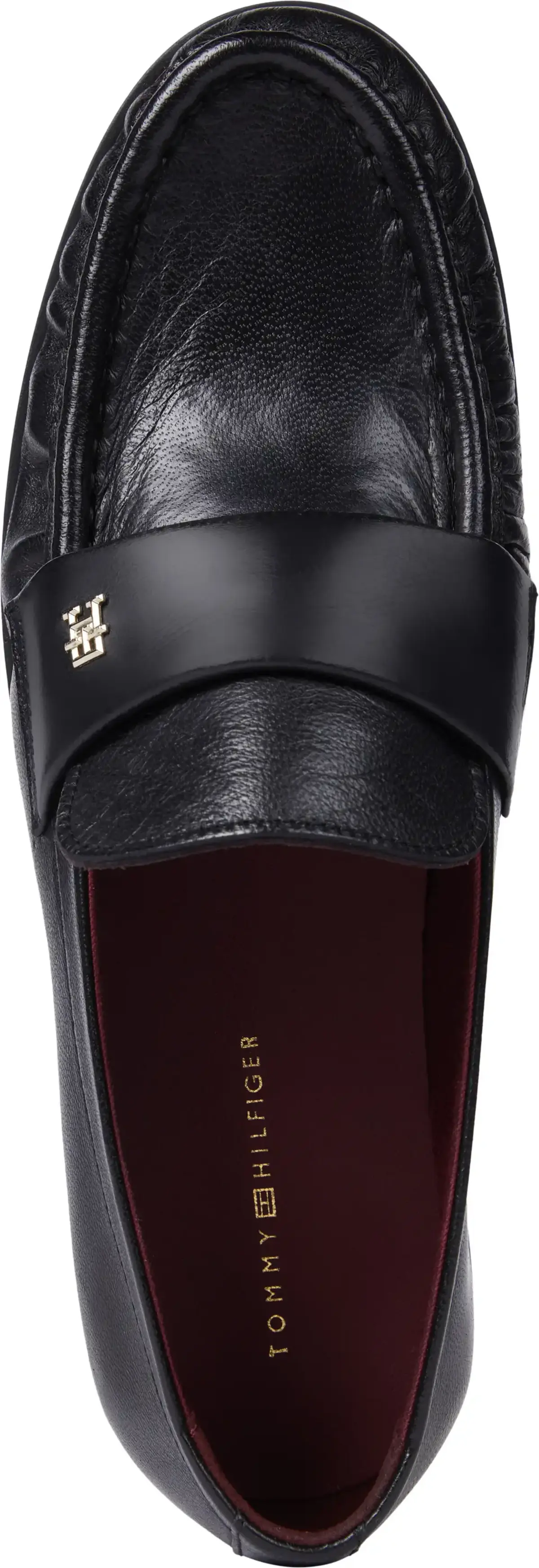 Tommy Hilfiger LOAFER SOFT NAPPA PL, BDS Siyah Kadın Ayakkabı