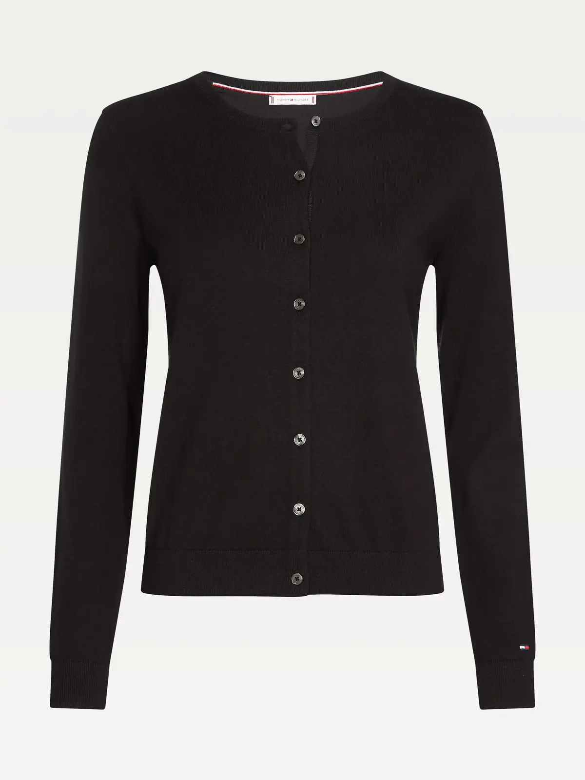 Tommy Hilfiger HERITAGE BUTTON-UP C Kadın Gri Kazak