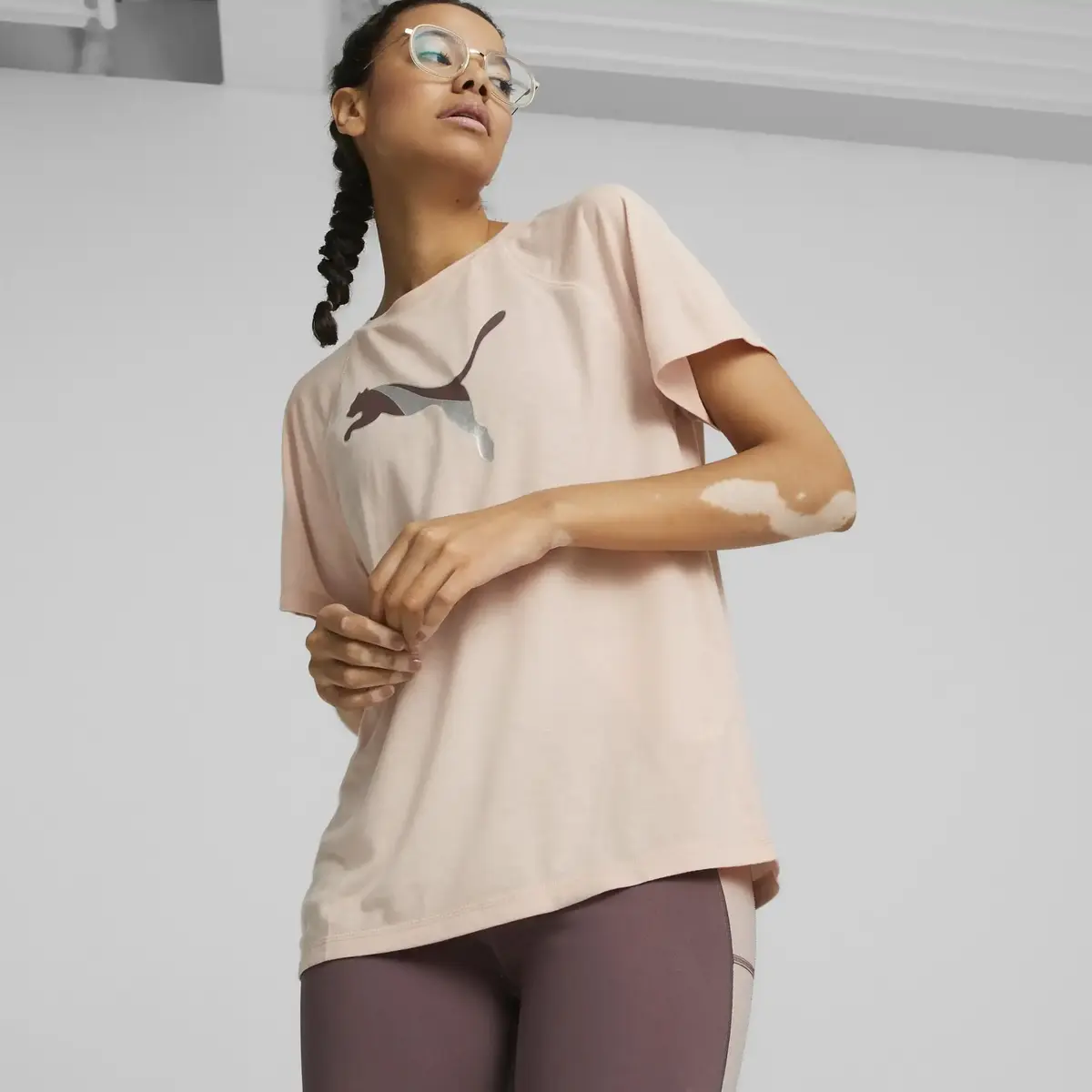Puma Evostripe Tee Beyaz Kadın T-Shirt
