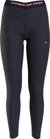 Tommy Hilfiger RW TAPE LEGGING Kadın Siyah Tayt