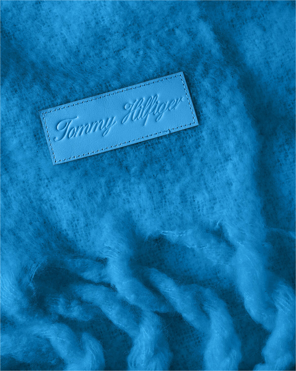 Tommy Hilfiger TOMMY TWIST SCARF Kadın Mavi Atkı