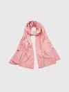 Tommy Hilfiger TH OUTLINE SCARF MIC Kadın Pembe Atkı