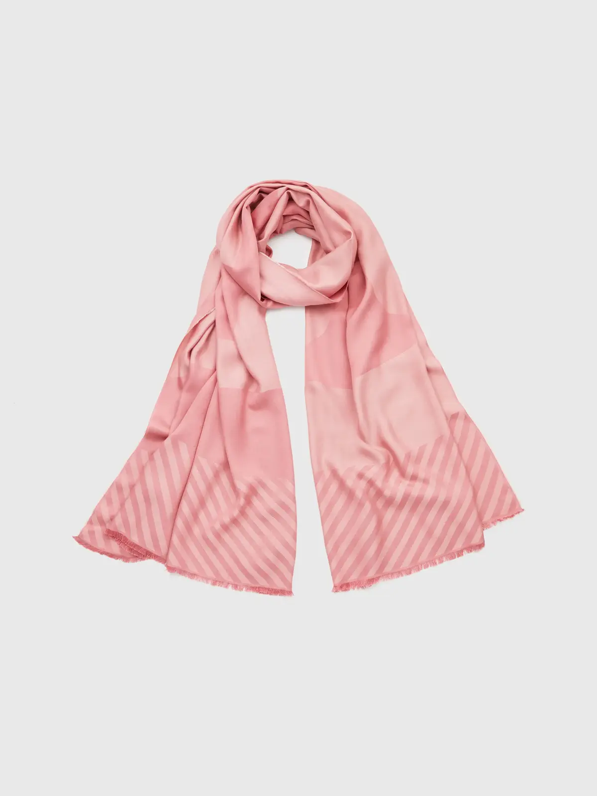 Tommy Hilfiger TH OUTLINE SCARF MIC Kadın Pembe Atkı