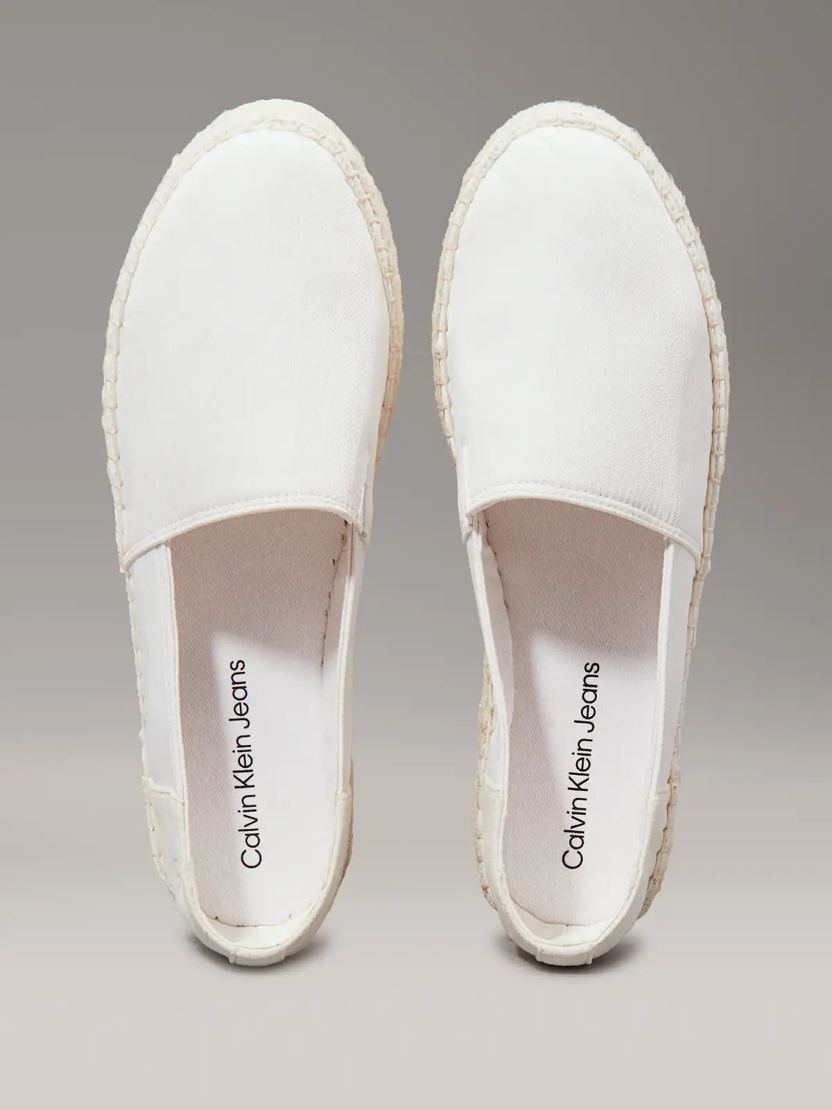 Calvin Klein FLATFORM ESPADRILLE, 01S Beyaz Kadın Ayakkabı-Bot