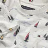 Tommy Hilfiger ALL OVER PRINT REGUL, 0K4 Beyaz Erkek Çocuk T-Shirt & Polo