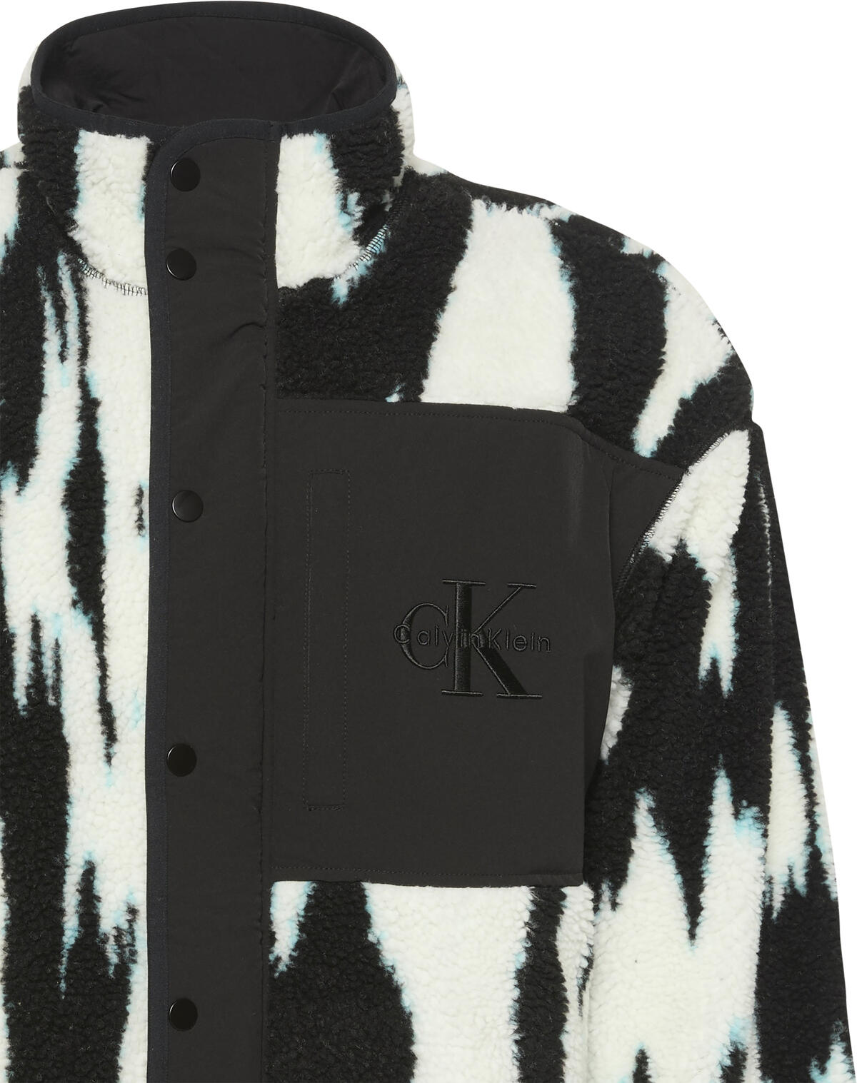 Calvin Klein LS JACQUARD 3 SHERPA JACKET Siyah Erkek Sweatshirt Calvin Klein LS JACQUARD 3 SHERPA JACKET Siyah Erkek Sweatshirt