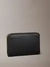 Calvin Klein FOIL LOGO MEDIUM ZIP Siyah Kadın Fermuarlı Cüzdan