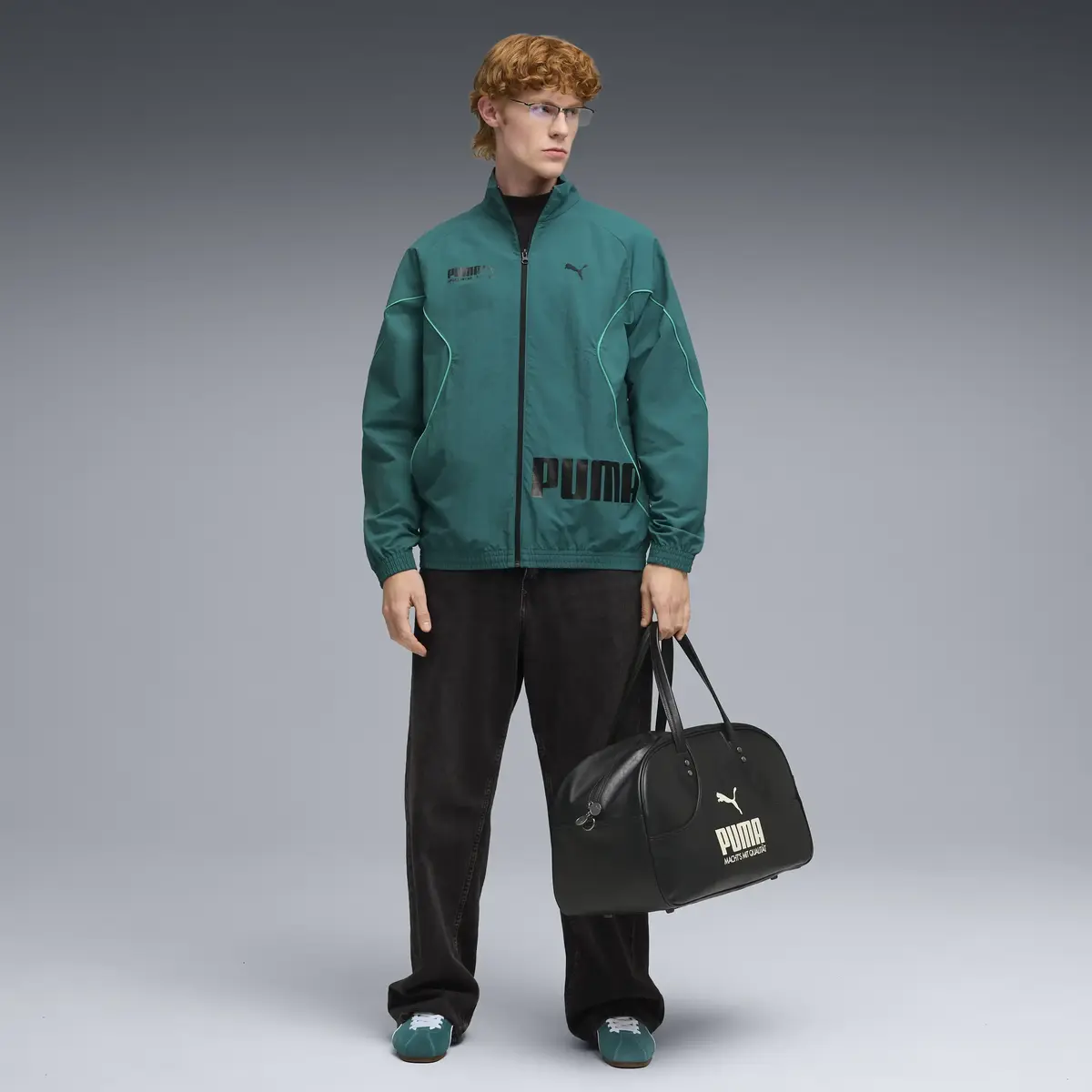 PUMA SPORT Relaxed Woven Track Jacket Em Yeşil Erkek Ceket