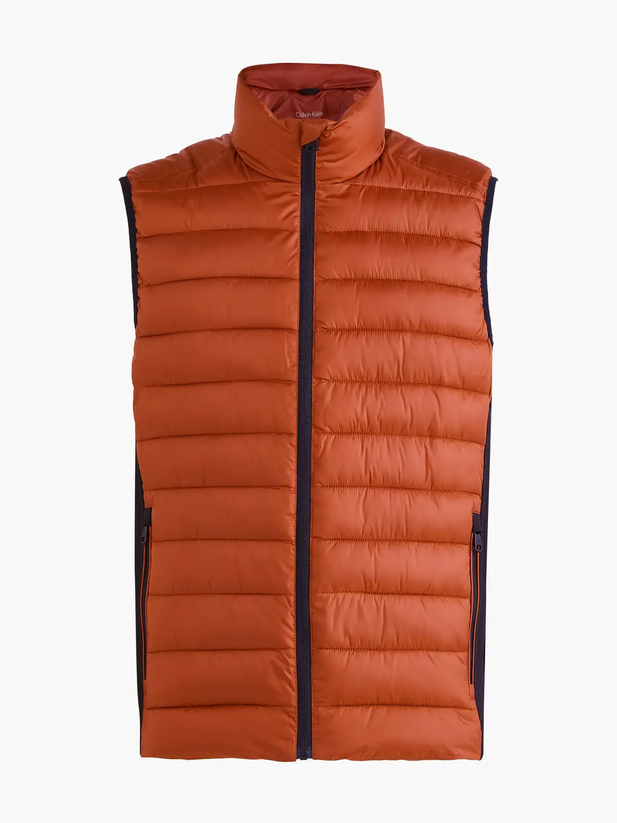 Calvin Klein RECYCLED SIDE LOGO V Erkek Turuncu Yelek
