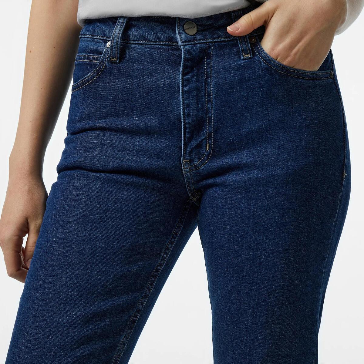 Calvin Klein MR SLIM - MID STONE, 1CV Lacivert Kadın Pantolon