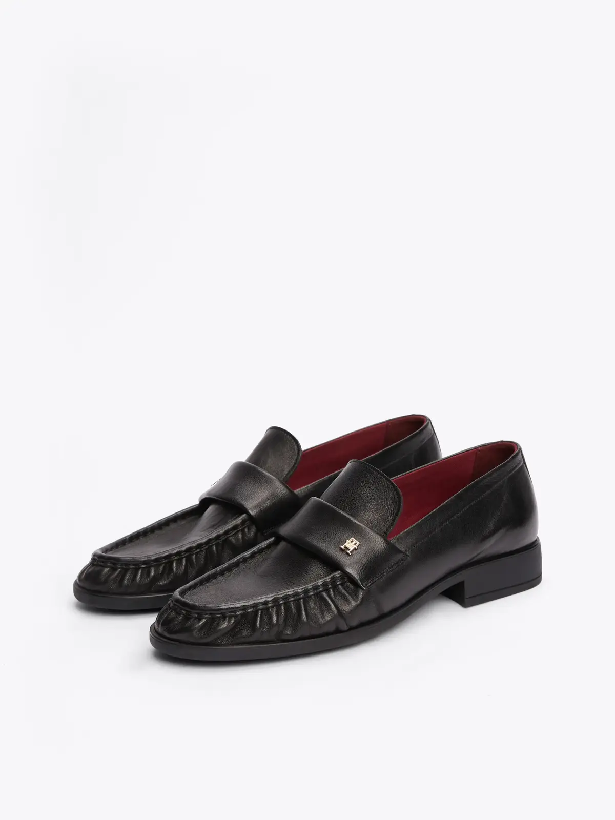 Tommy Hilfiger LOAFER SOFT NAPPA PL, BDS Siyah Kadın Ayakkabı