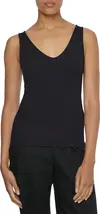 Calvin Klein REVEAL RIB JERSEY CA Kadın Siyah T-Shirt