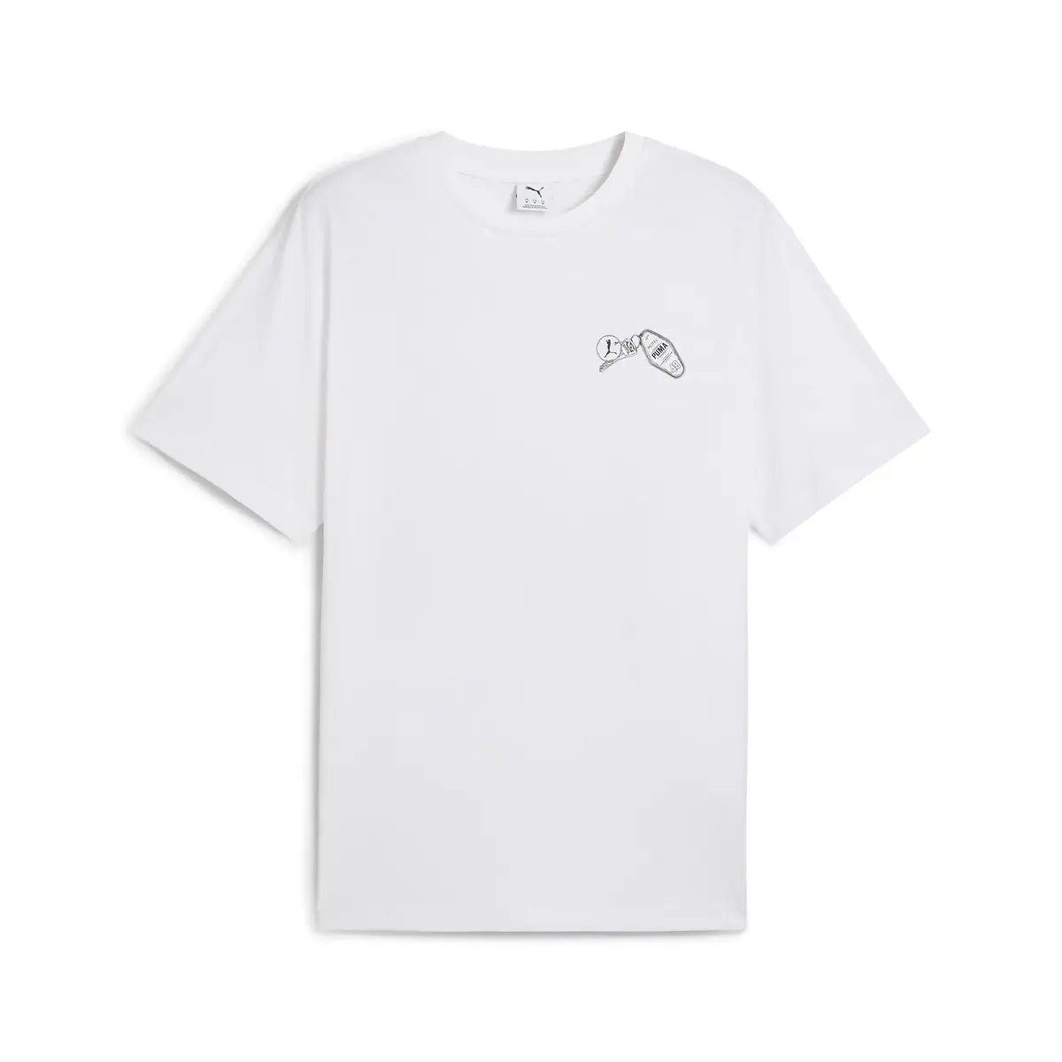 PUMA GRAPHICS Hotel Relaxed Tee Beyaz Erkek T-Shirt