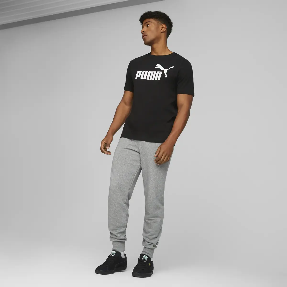 Puma ESS Logo Tee Siyah Erkek T-Shirt
