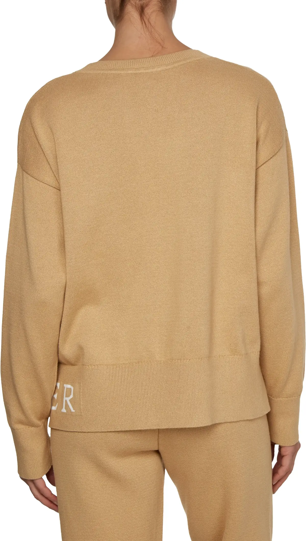 Tommy Hilfiger COTTON GRAPHIC C-NK Kadın Kahverengi Kazak