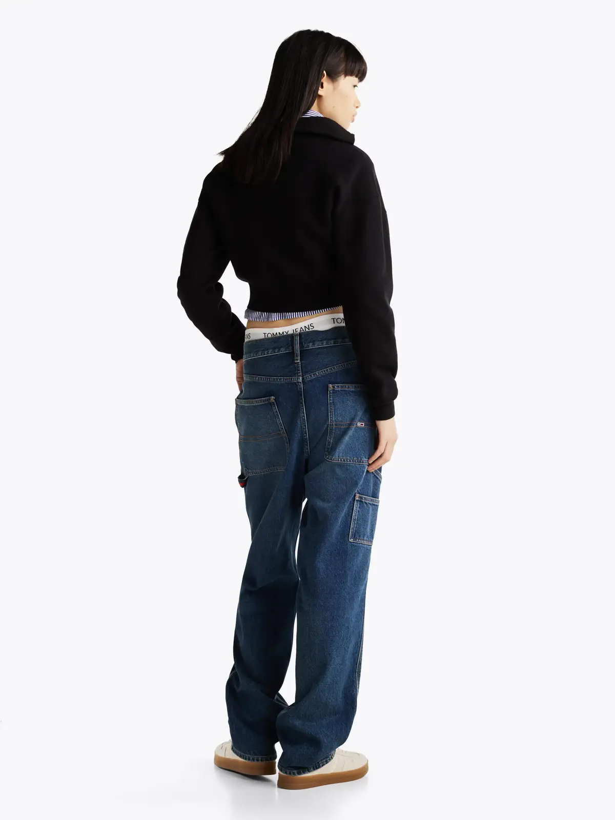 Tommy Hilfiger TJW CRP BADGE ZIP TH, BDS Siyah Kadın Ceket