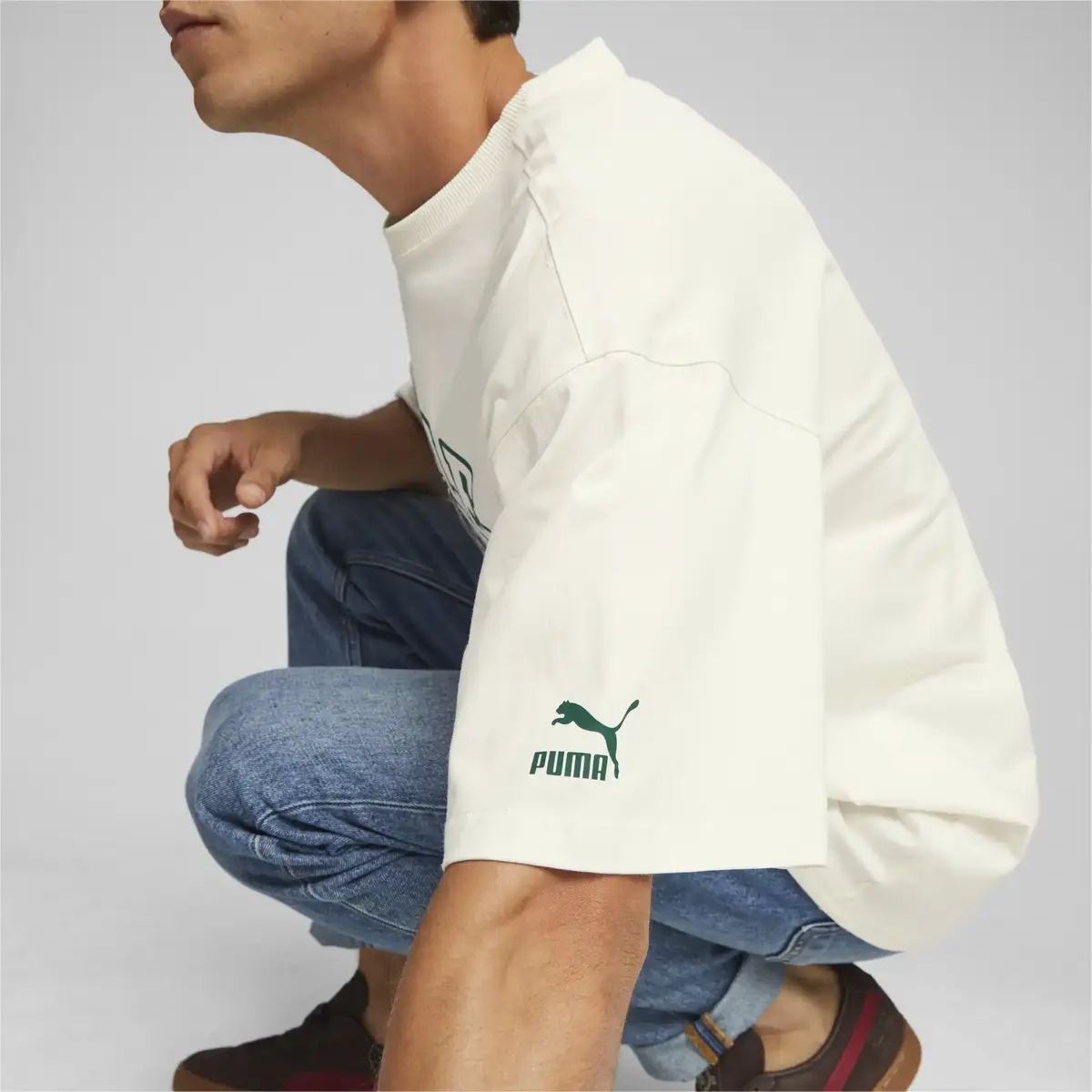 PUMA X STAPLE Graphic Tee Beyaz Erkek T-Shirt