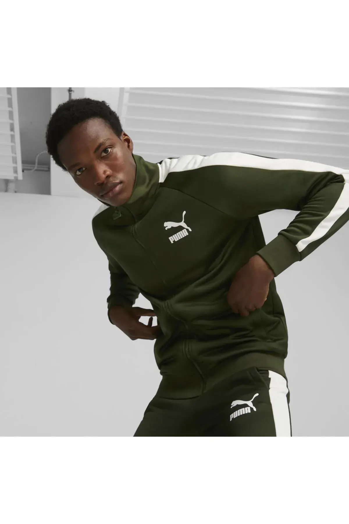 Puma T7 ICONIC Track Jacket (s) PT Yeşil Erkek Fermuarlı Sweatshirt