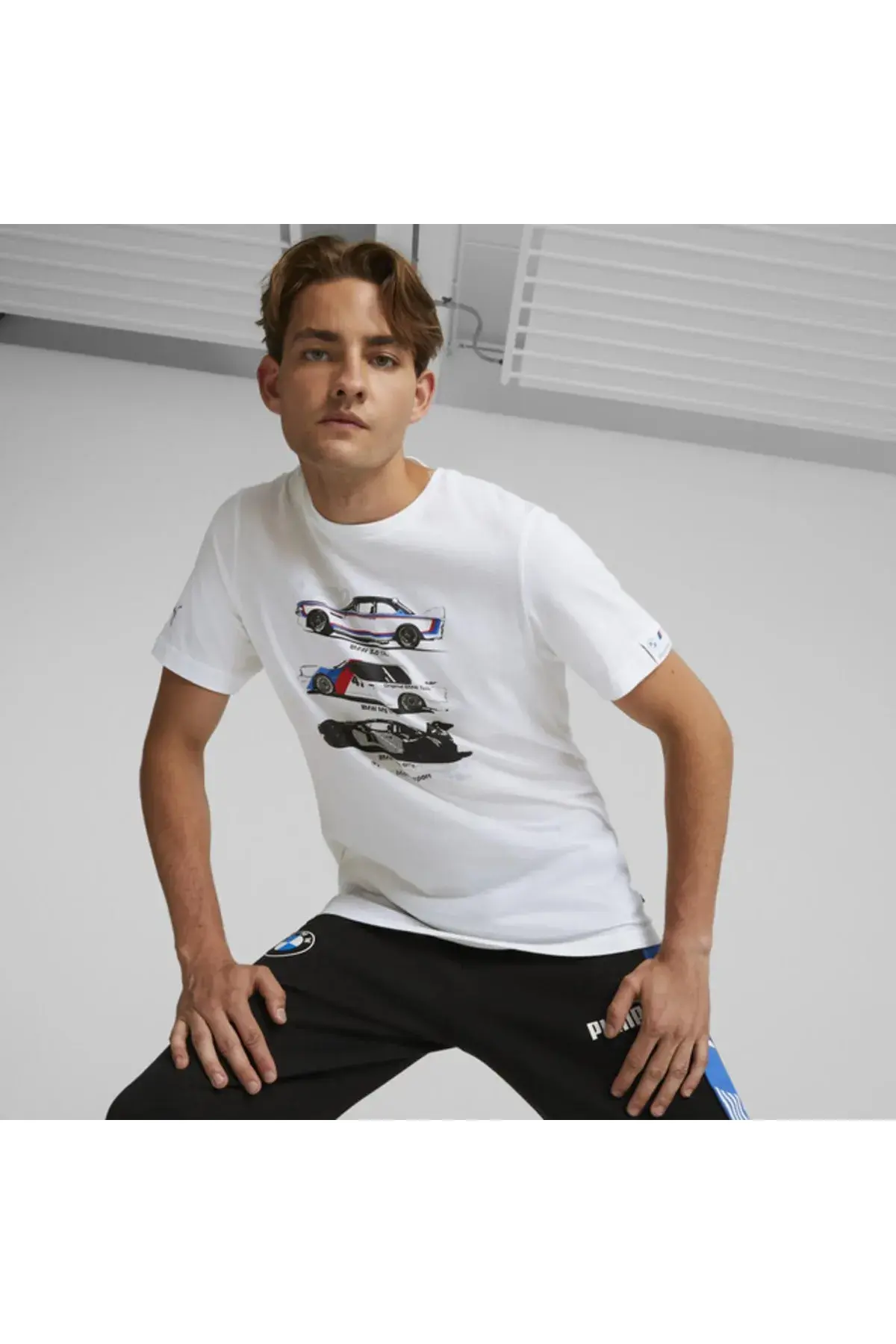 Puma Bmw Mms Graphıc M Tee Beyaz Erkek T-Shirt